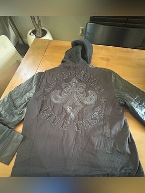 NWOT Affliction Black Men's Jacket